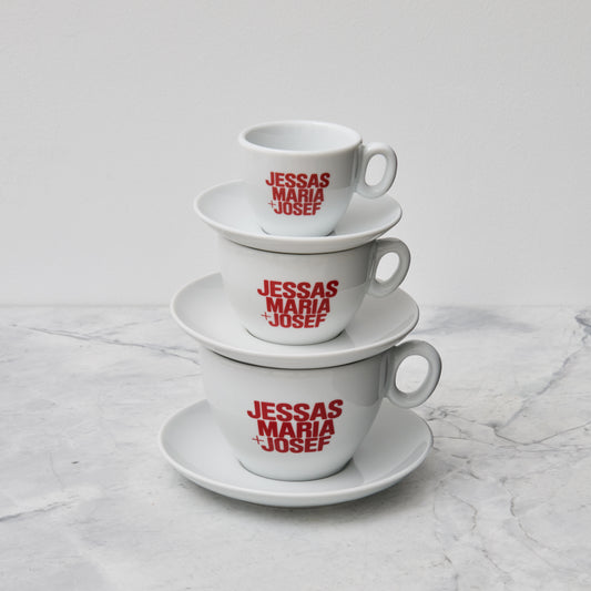 Tasse mit Untertasse JM+J